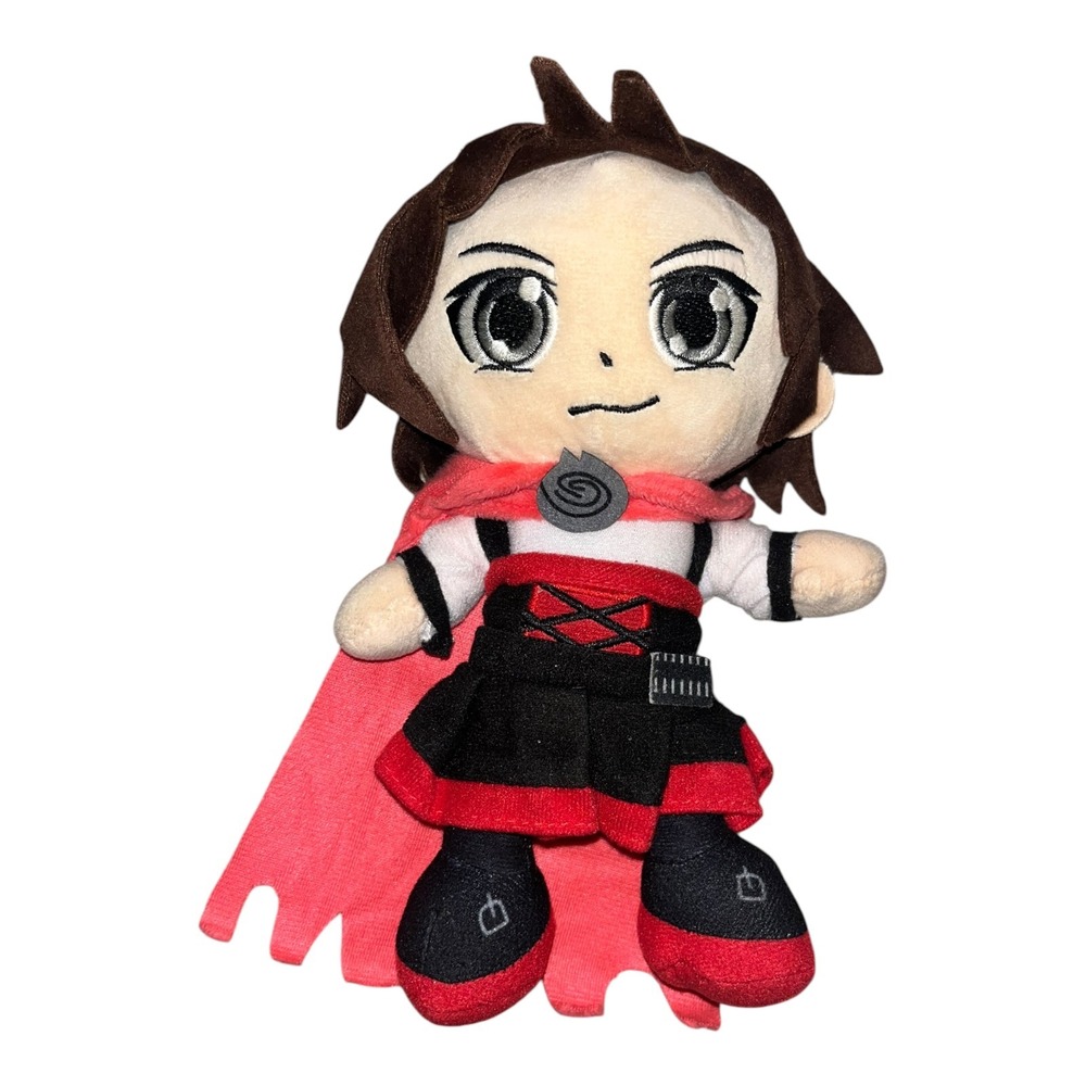 Rooster Teeth RWBY Ruby Rose Plush Figure Red Cape Anime Collectible Plushie
